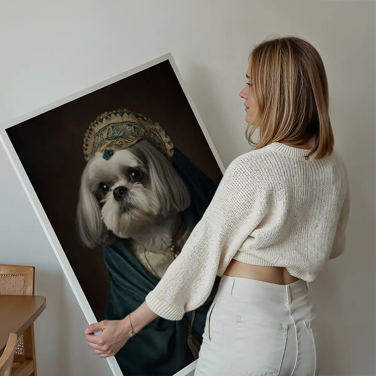 Shih Tzu Dog Portrait Print