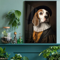 Beagle Dog Portrait Print