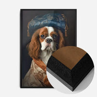 King Charles Spaniel Tan Dog Portrait Print