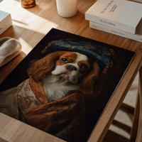 King Charles Spaniel Tan Dog Portrait Print