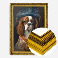 King Charles Spaniel Tan Dog Portrait Print