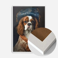 King Charles Spaniel Tan Dog Portrait Print