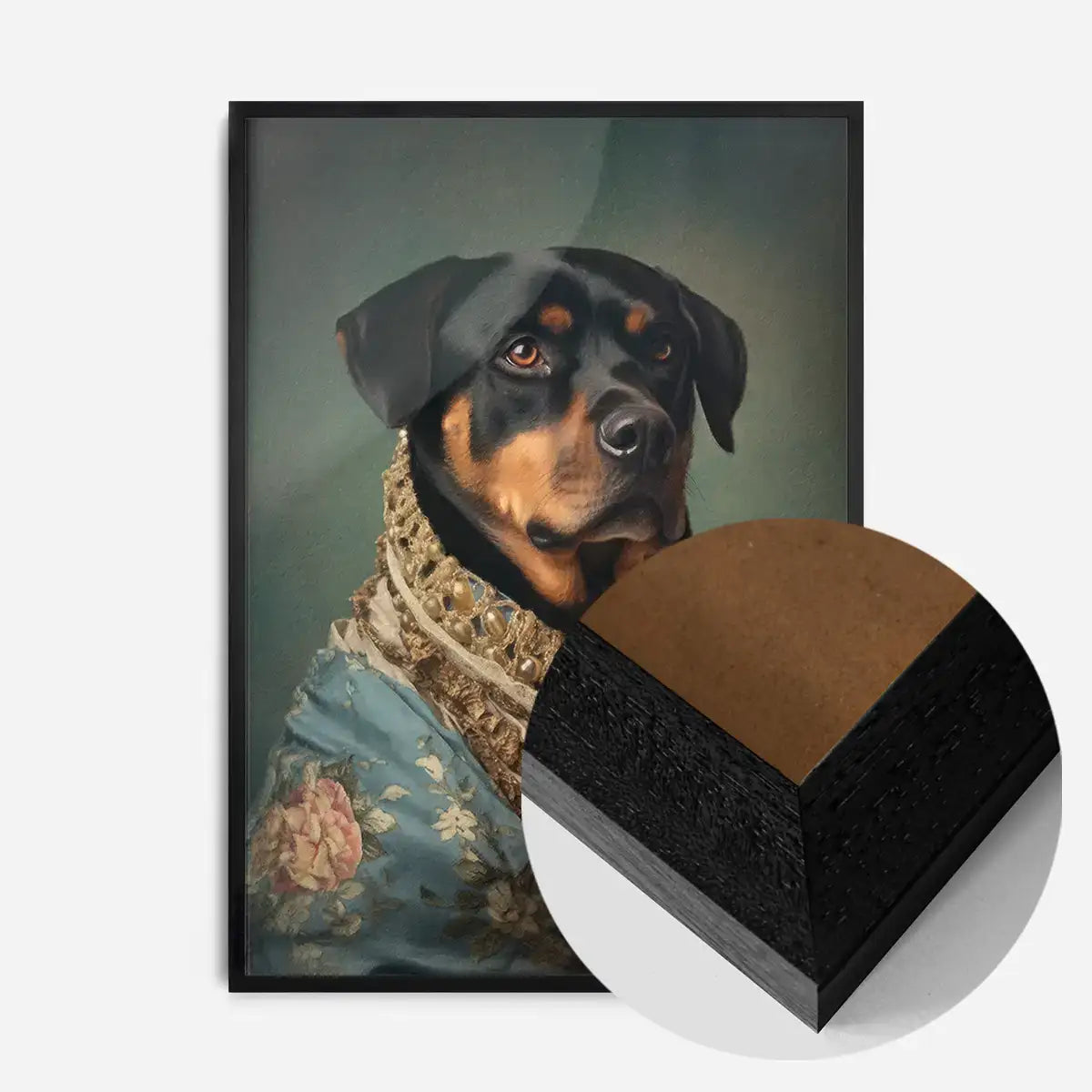 Rottweiler Dog Portrait Print