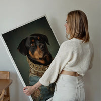Rottweiler Dog Portrait Print