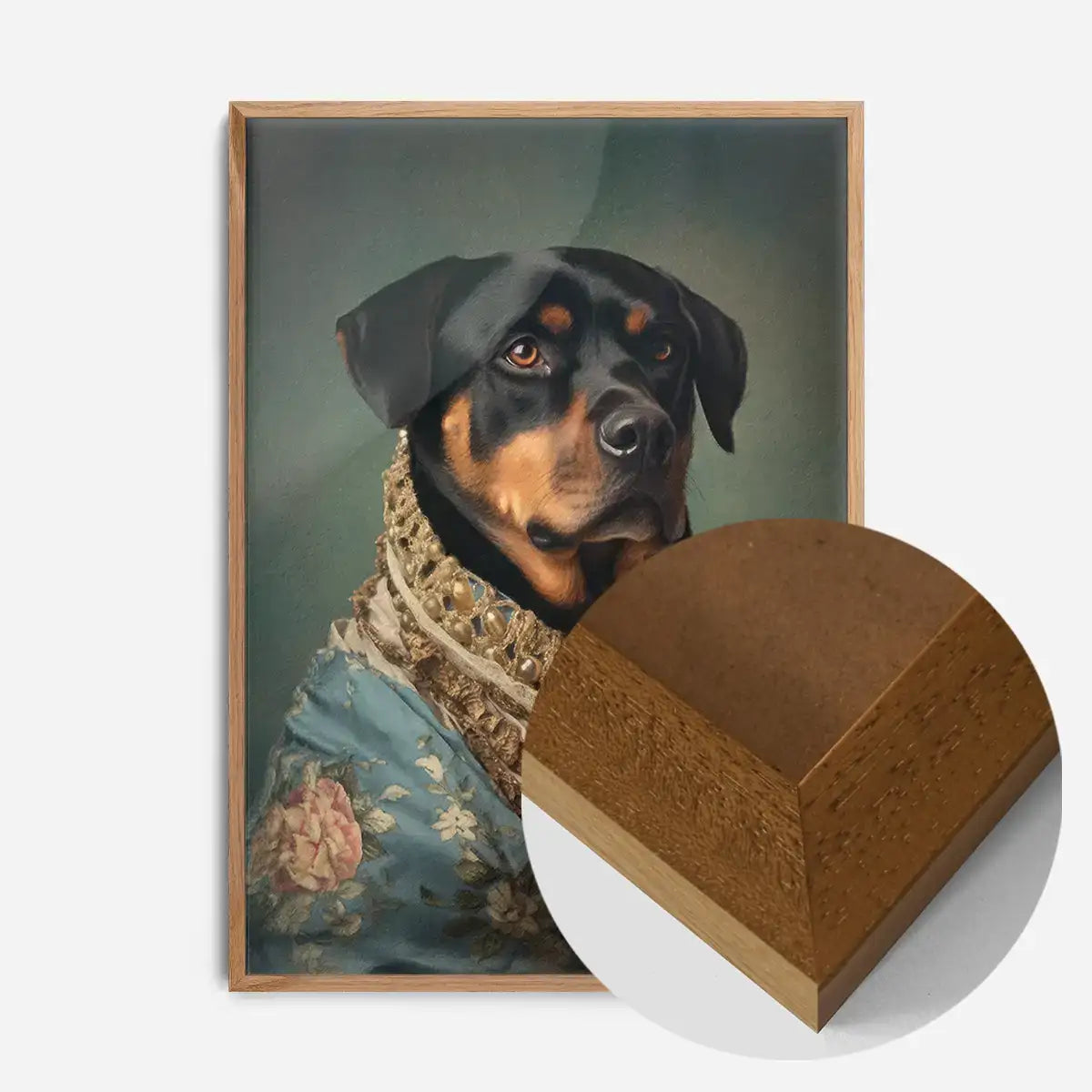 Rottweiler Dog Portrait Print