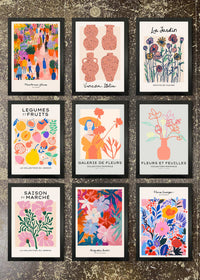 9 Prints & Frames - FLOWER MARKETS