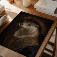Lady Otter Animal Portrait Print