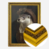 Lady Otter Animal Portrait Print