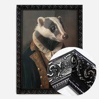 Gentleman Badger Animal Portrait Print