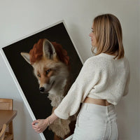 Fox Lady Animal Portrait Print