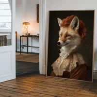 Fox Lady Animal Portrait Print