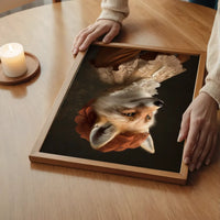 Fox Lady Animal Portrait Print