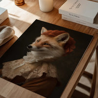 Fox Lady Animal Portrait Print