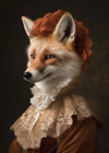 Fox Lady Animal Portrait Print 21x30cm Matte Clearance Print