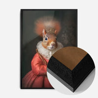 Red Squirrel Lady Animal Portrait Print