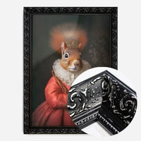 Red Squirrel Lady Animal Portrait Print