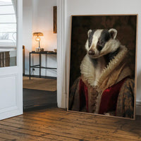 Badger Lady Portrait Print