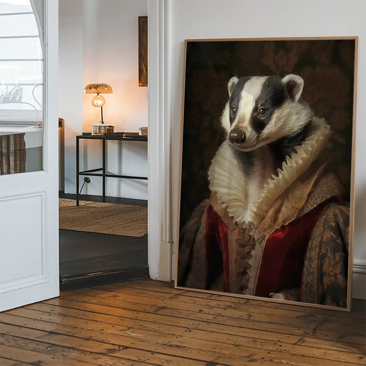 Badger Lady Portrait Print