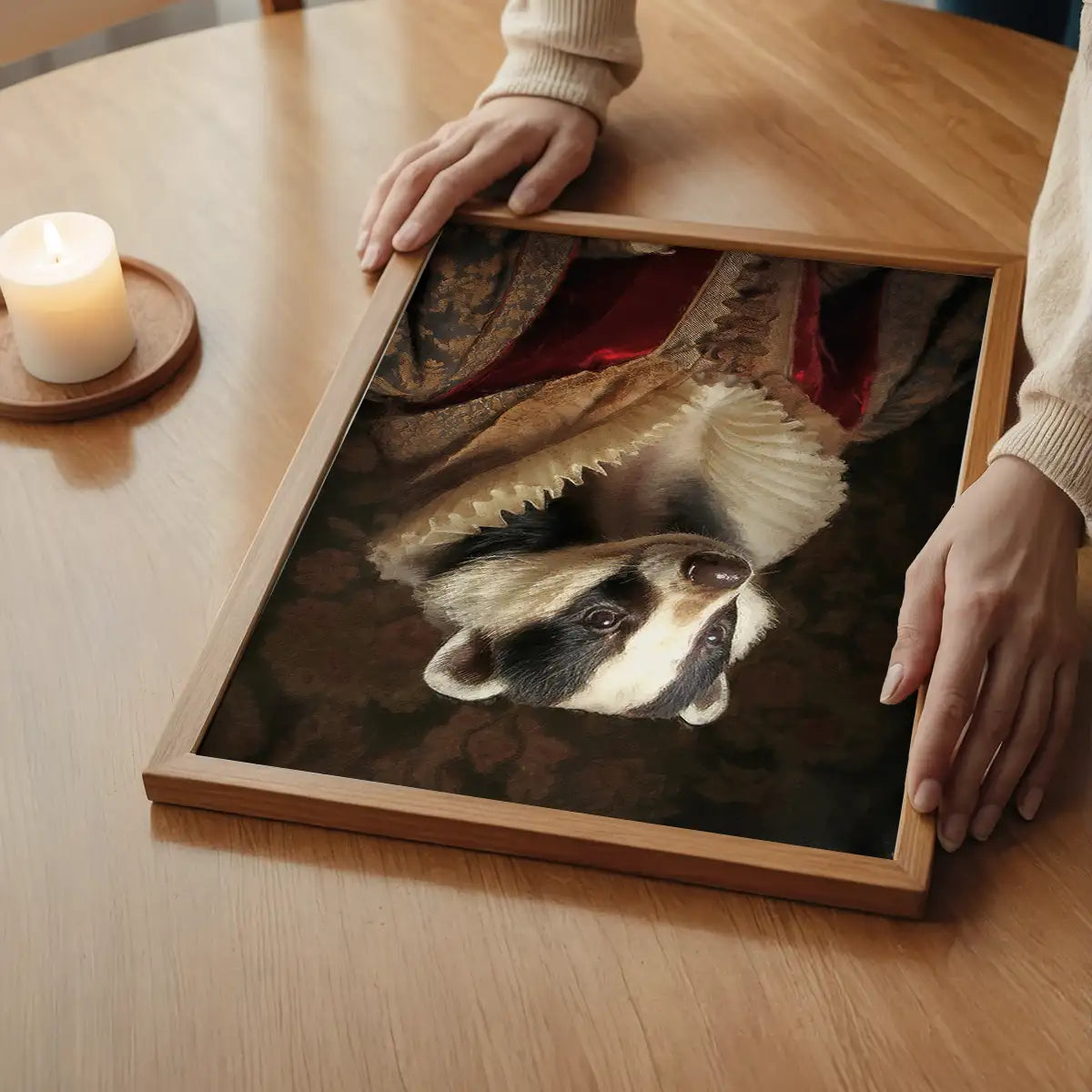 Badger Lady Portrait Print