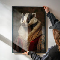 Badger Lady Portrait Print