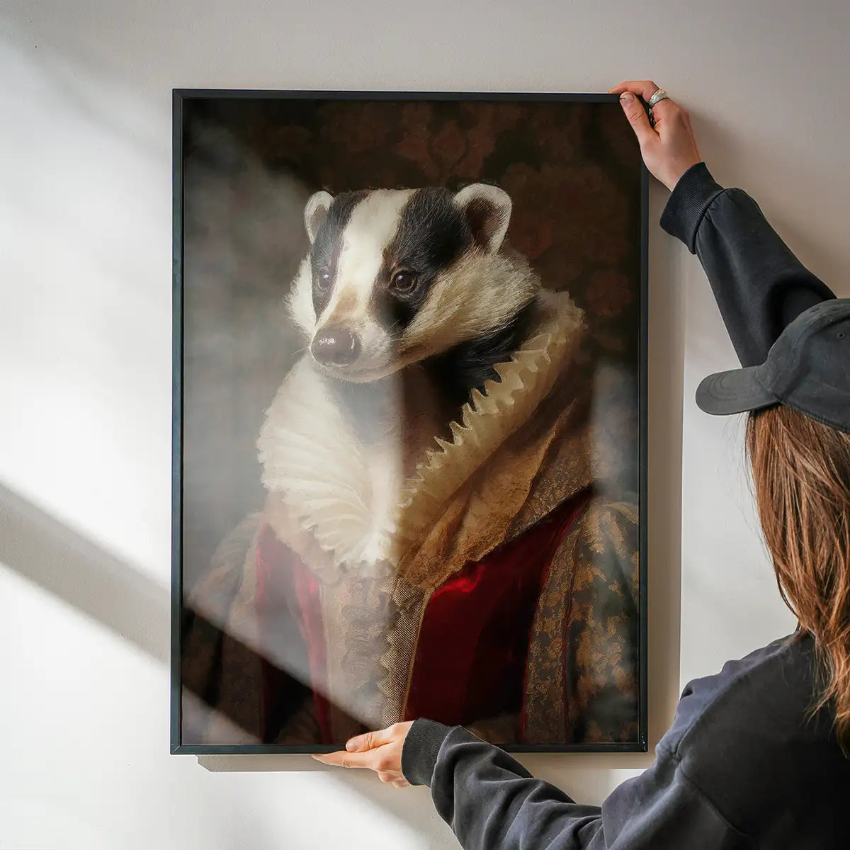Badger Lady Portrait Print