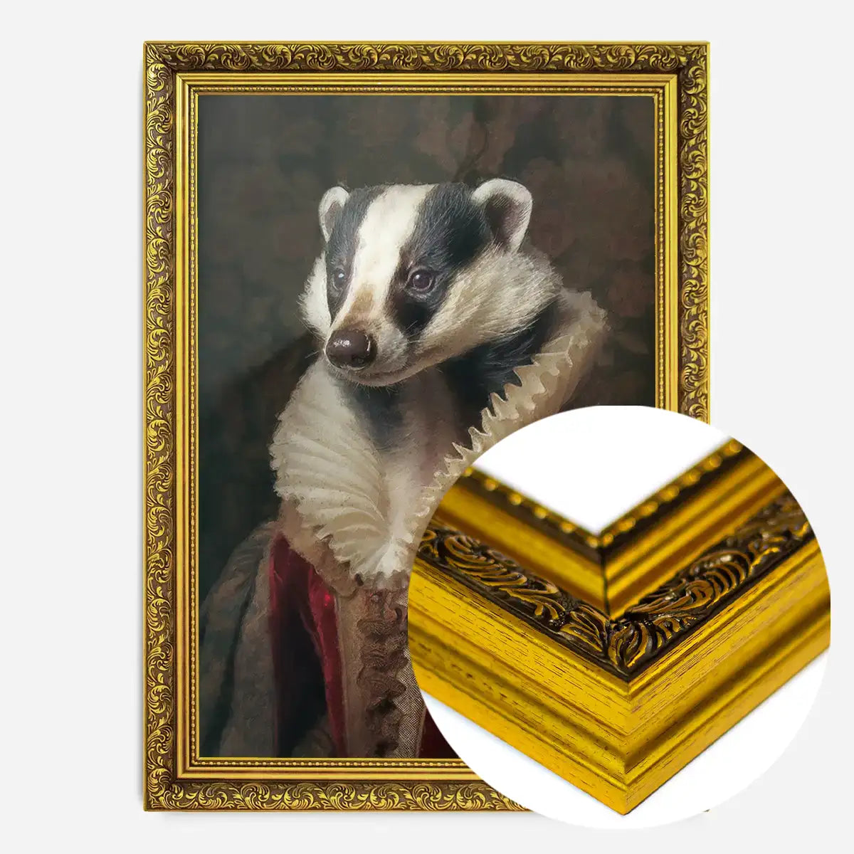 Badger Lady Portrait Print
