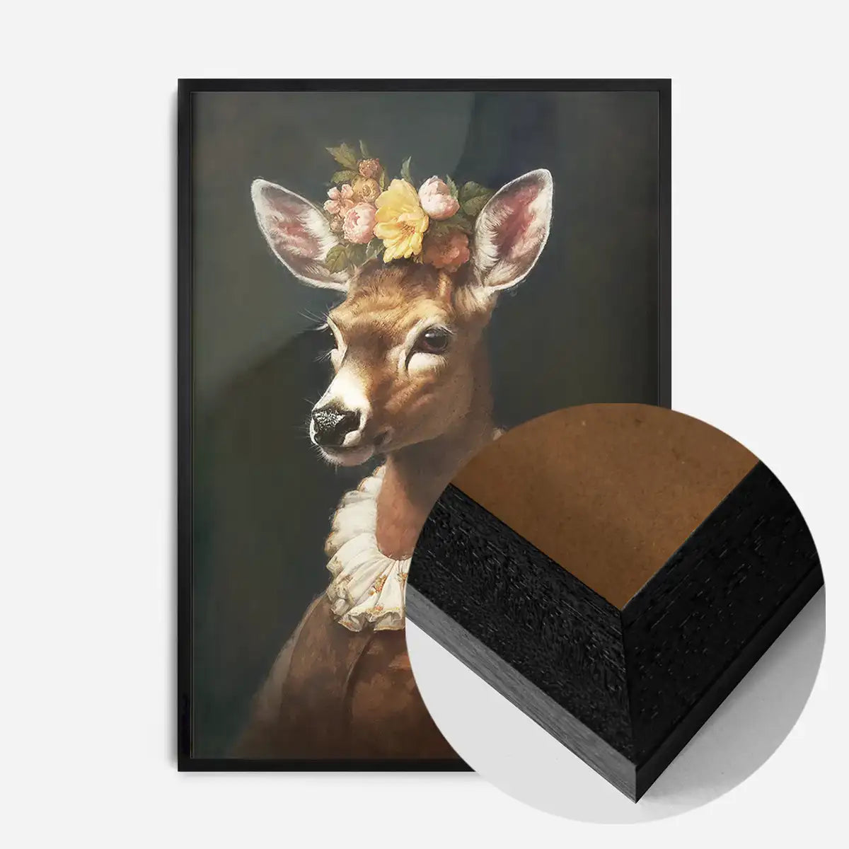 Deer Lady Portrait Print