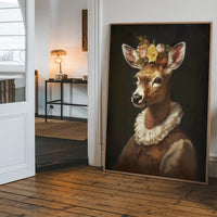 Deer Lady Portrait Print