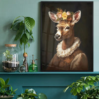 Deer Lady Portrait Print