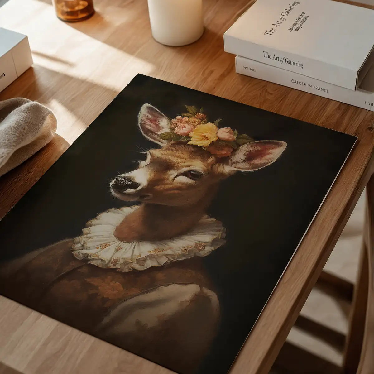 Deer Lady Portrait Print