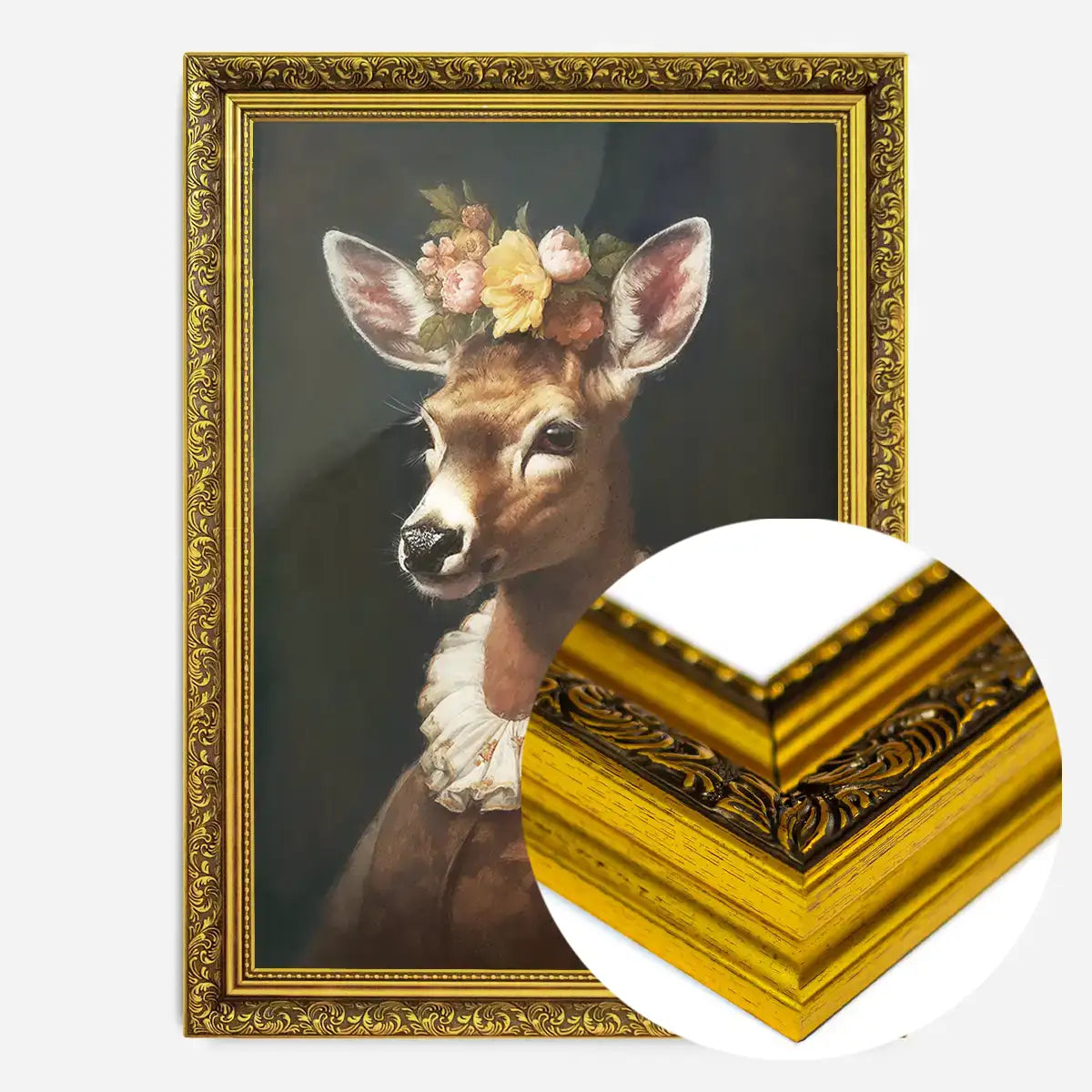 Deer Lady Portrait Print