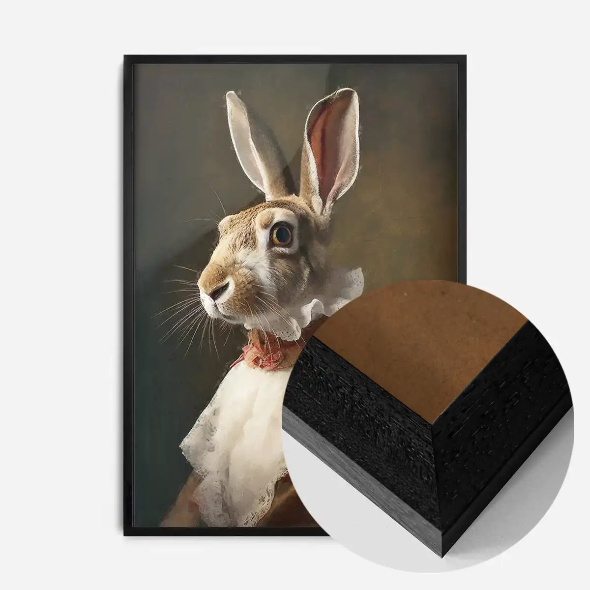 Hare Lady Portrait Print