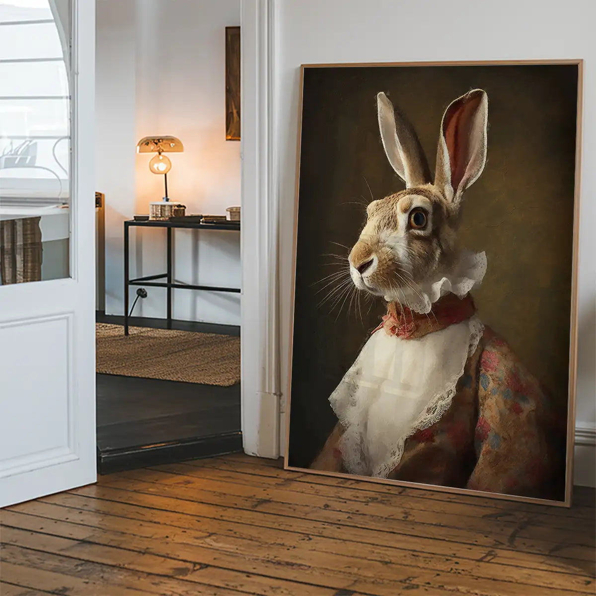 Hare Lady Portrait Print
