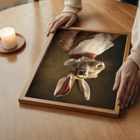 Hare Lady Portrait Print