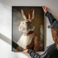 Hare Lady Portrait Print
