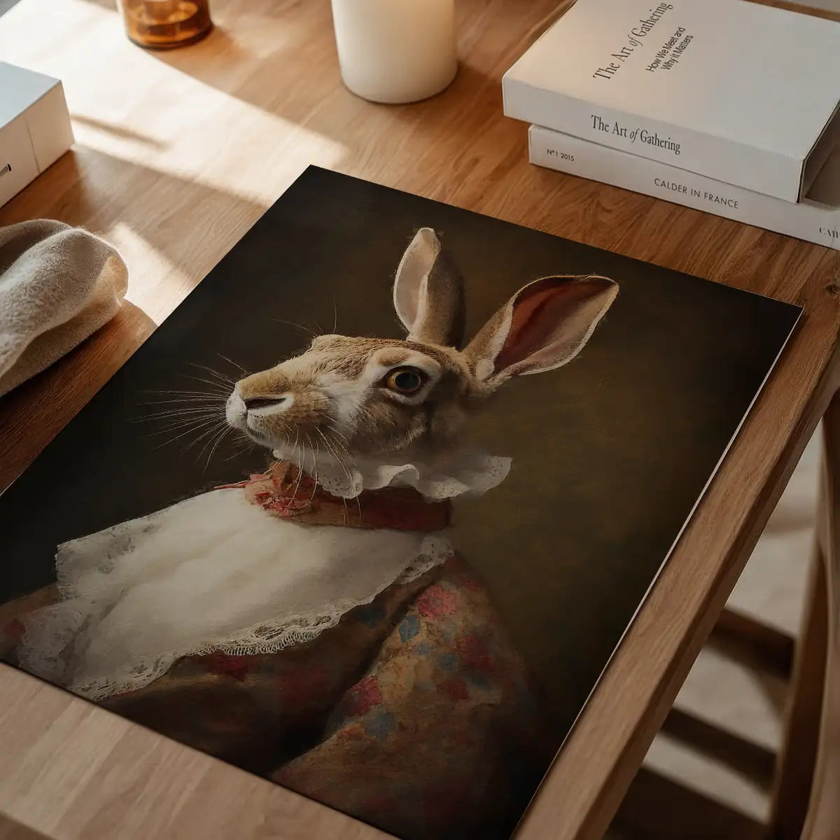 Hare Lady Portrait Print