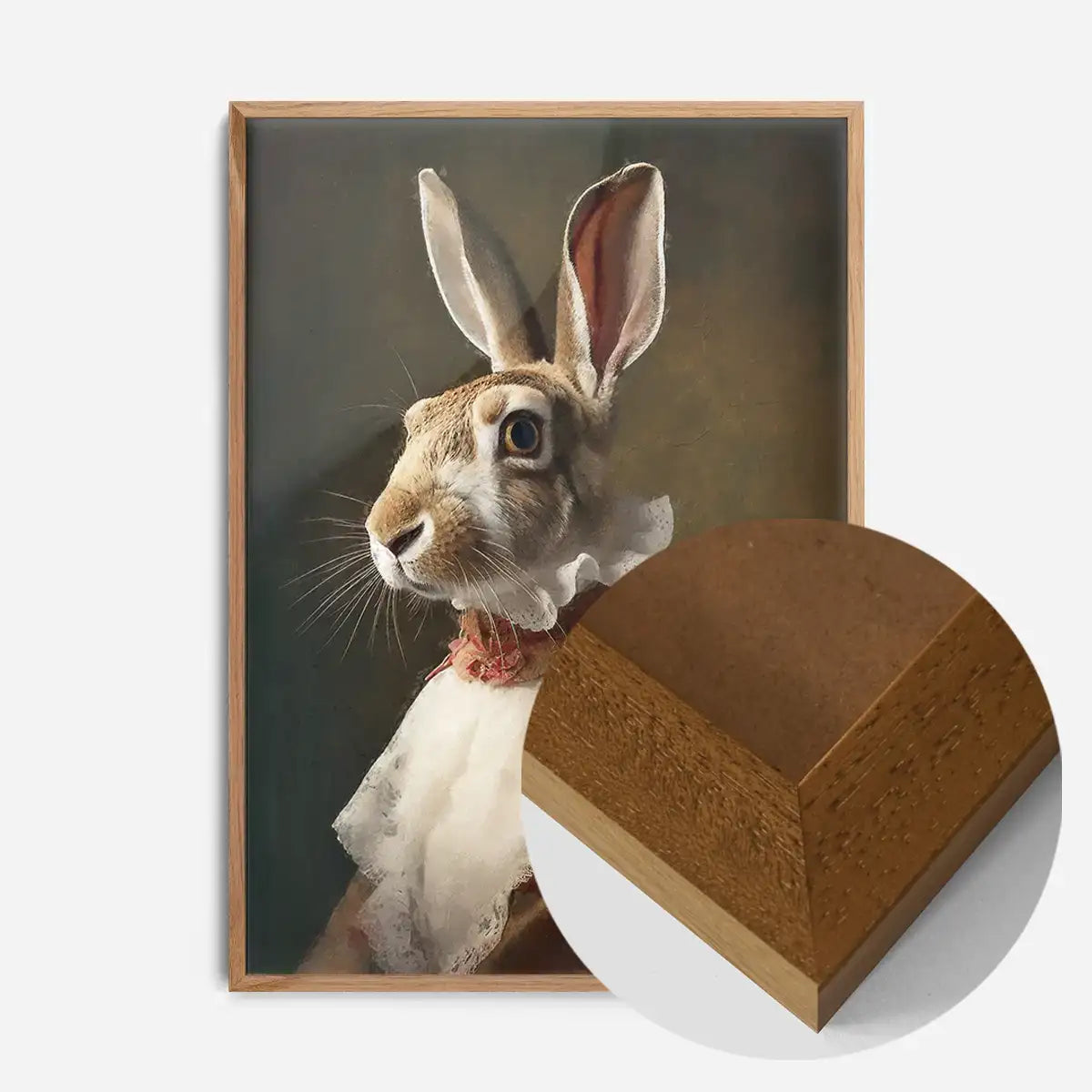 Hare Lady Portrait Print