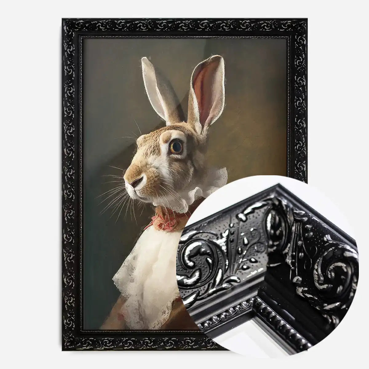 Hare Lady Portrait Print