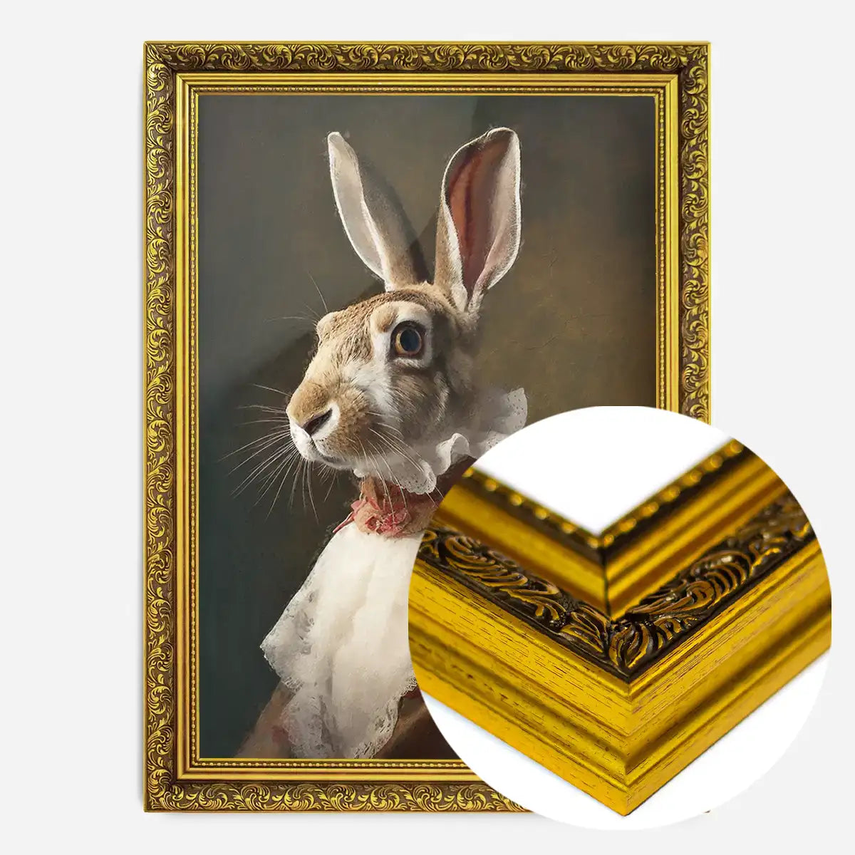 Hare Lady Portrait Print