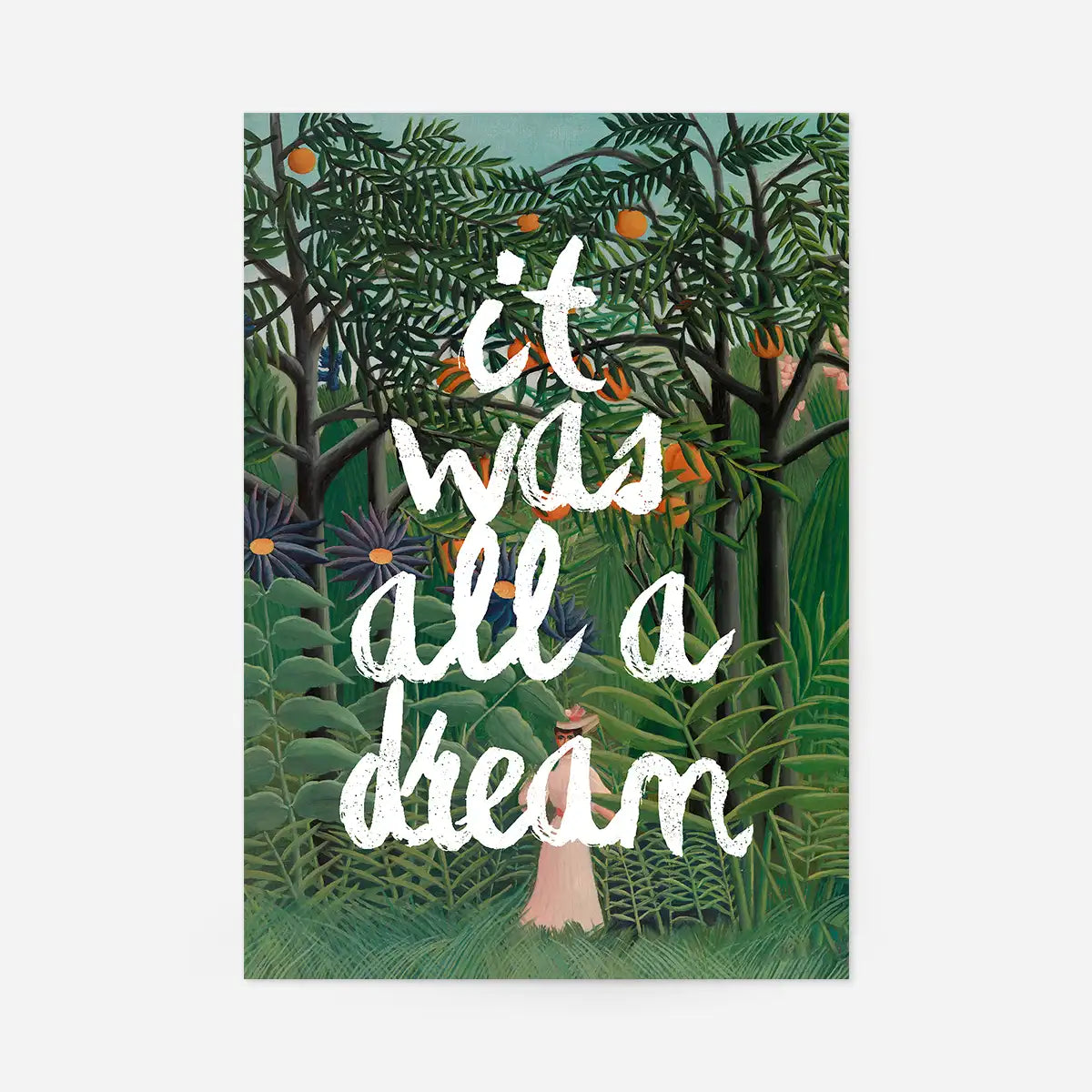 Henri Rousseau It Was All A Dream Paint Print