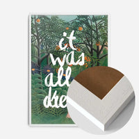 Henri Rousseau It Was All A Dream Paint Print
