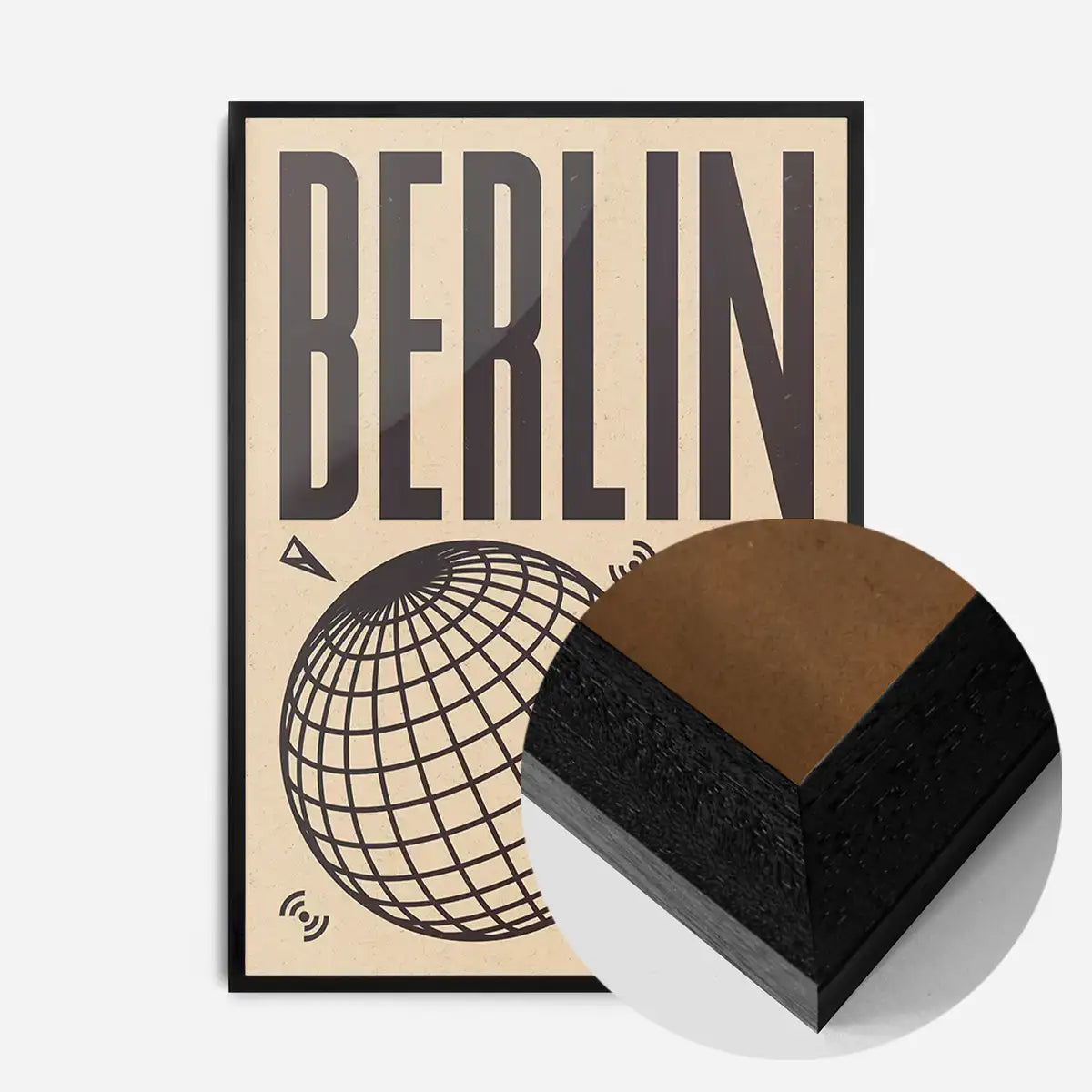 Berlin Abstract Style Music Type Print