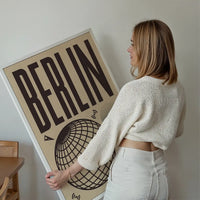 Berlin Abstract Style Music Type Print