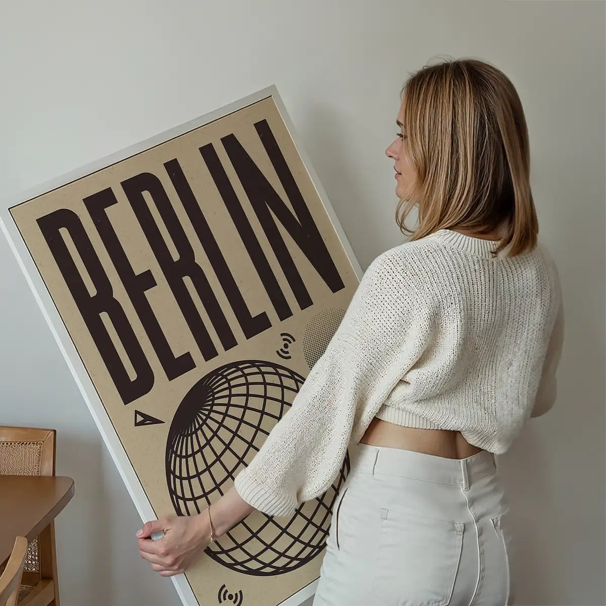 Berlin Abstract Style Music Type Print