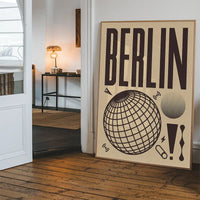 Berlin Abstract Style Music Type Print