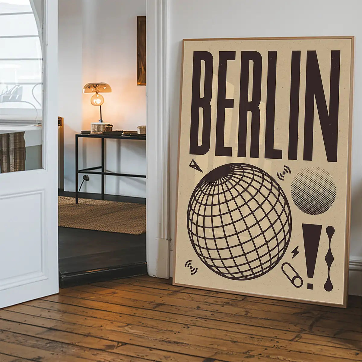 Berlin Abstract Style Music Type Print