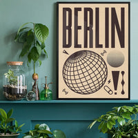 Berlin Abstract Style Music Type Print