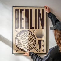 Berlin Abstract Style Music Type Print