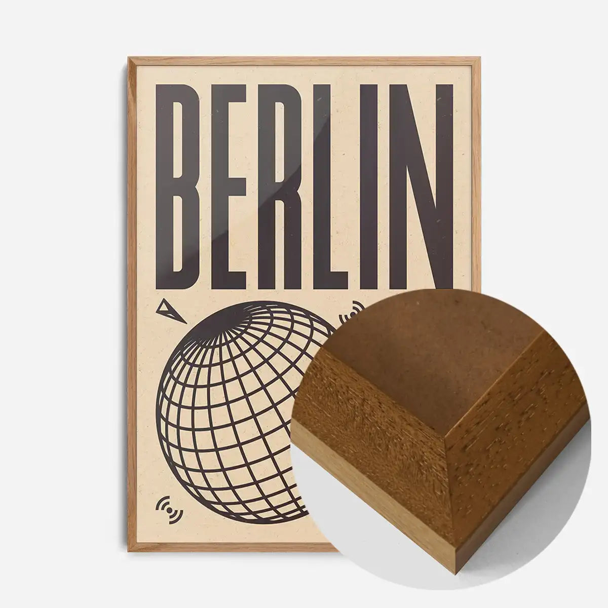 Berlin Abstract Style Music Type Print