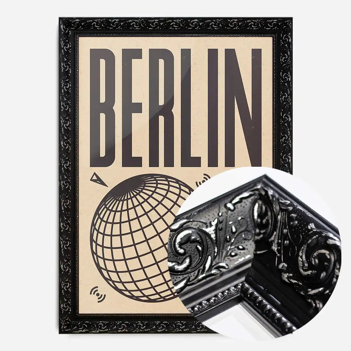 Berlin Abstract Style Music Type Print